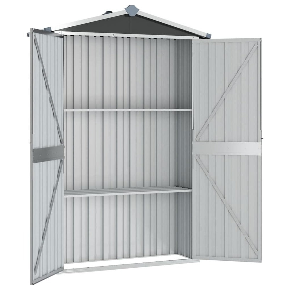VIDAXL Abri De Jardin Anthracite 107,5x46x183 Cm Acier Galvanisé