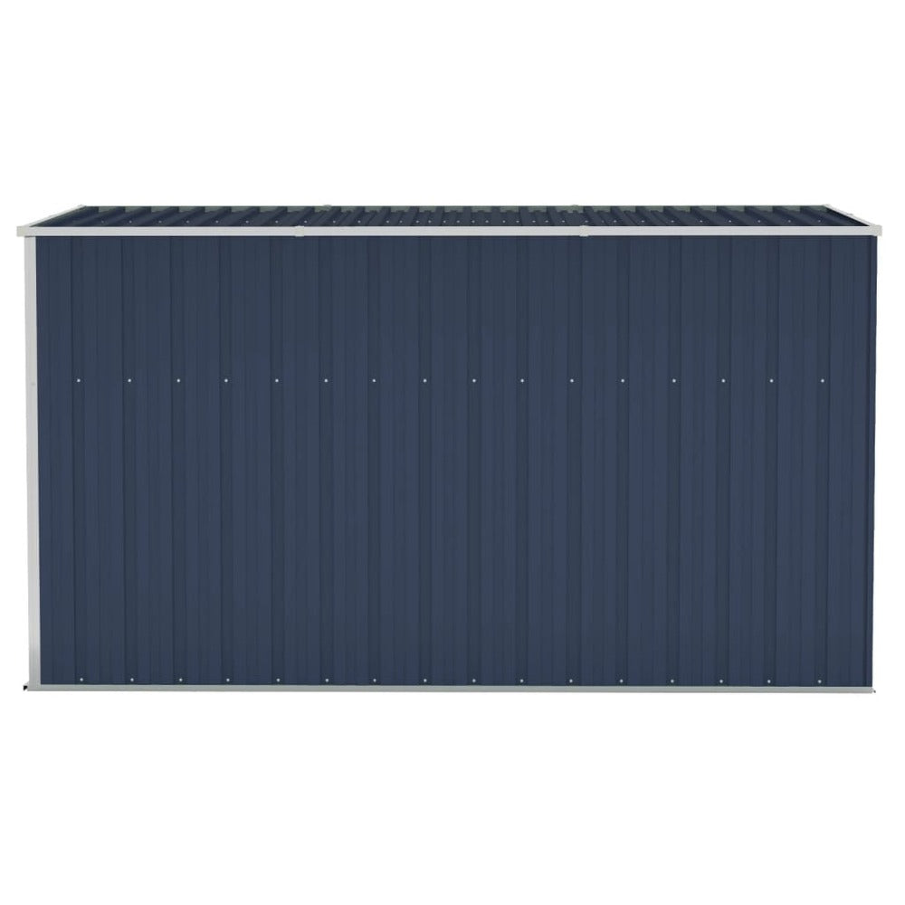 VIDAXL Abri De Jardin Mural Anthracite 118x288x178 Cm Acier