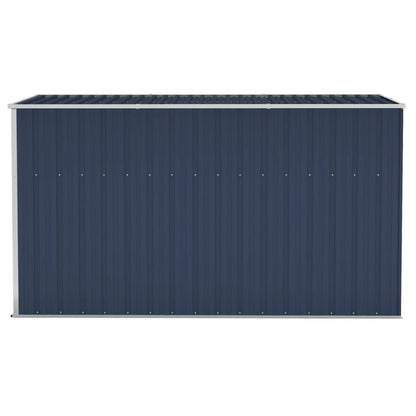 VIDAXL Abri De Jardin Mural Anthracite 118x288x178 Cm Acier