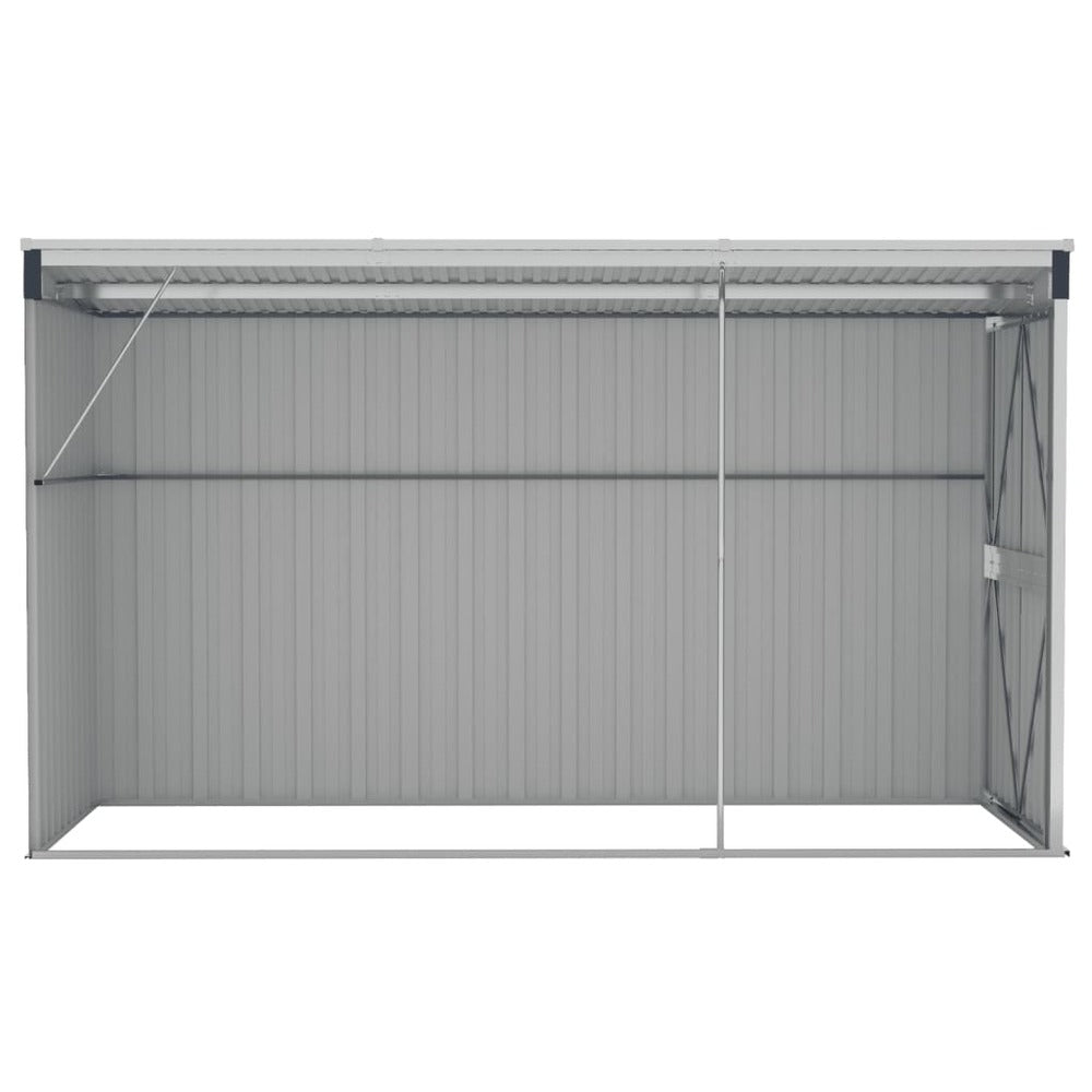 VIDAXL Abri De Jardin Mural Anthracite 118x288x178 Cm Acier