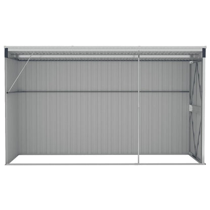 VIDAXL Abri De Jardin Mural Anthracite 118x288x178 Cm Acier