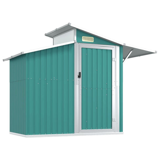 VIDAXL Abri De Jardin Vert 270x130x208,5 Cm Acier Galvanisé