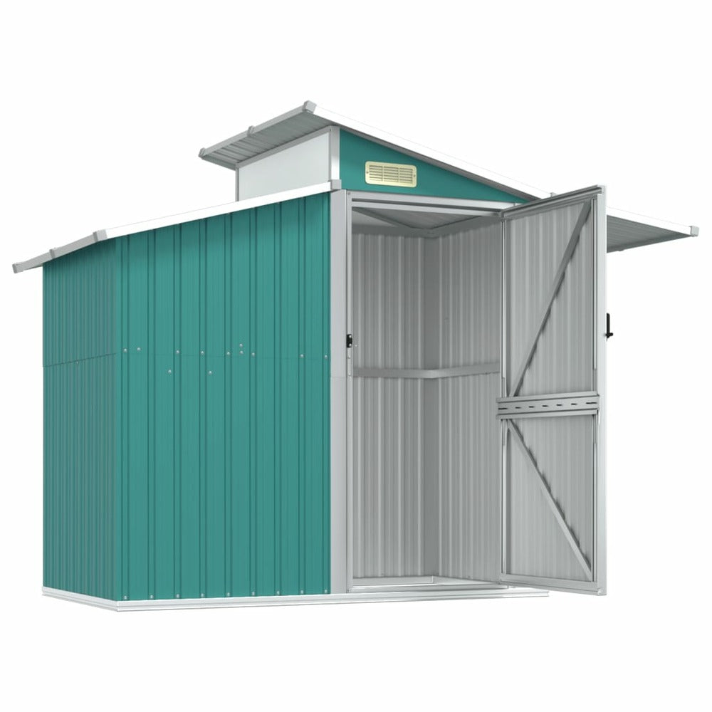 VIDAXL Abri De Jardin Vert 270x130x208,5 Cm Acier Galvanisé
