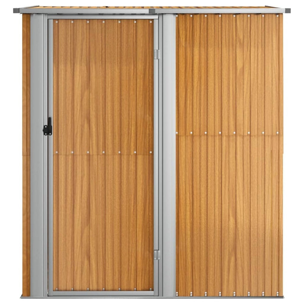 VIDAXL Abri De Jardin Marron 180,5x97x209,5 Cm Acier Galvanisé