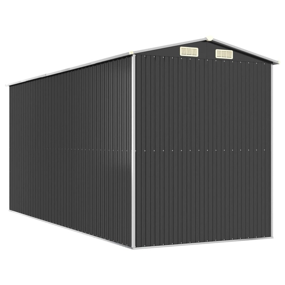 VIDAXL Abri De Jardin Anthracite 192x440x223 Cm Acier Galvanisé