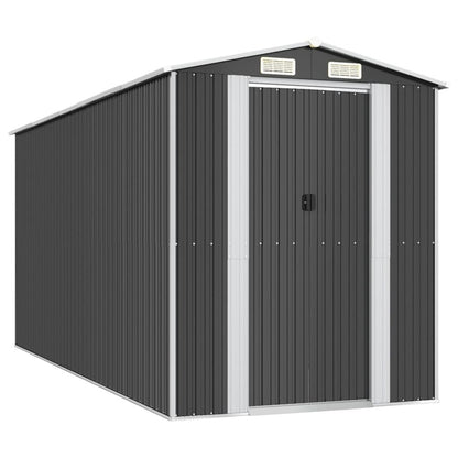 VIDAXL Abri De Jardin Anthracite 192x440x223 Cm Acier Galvanisé