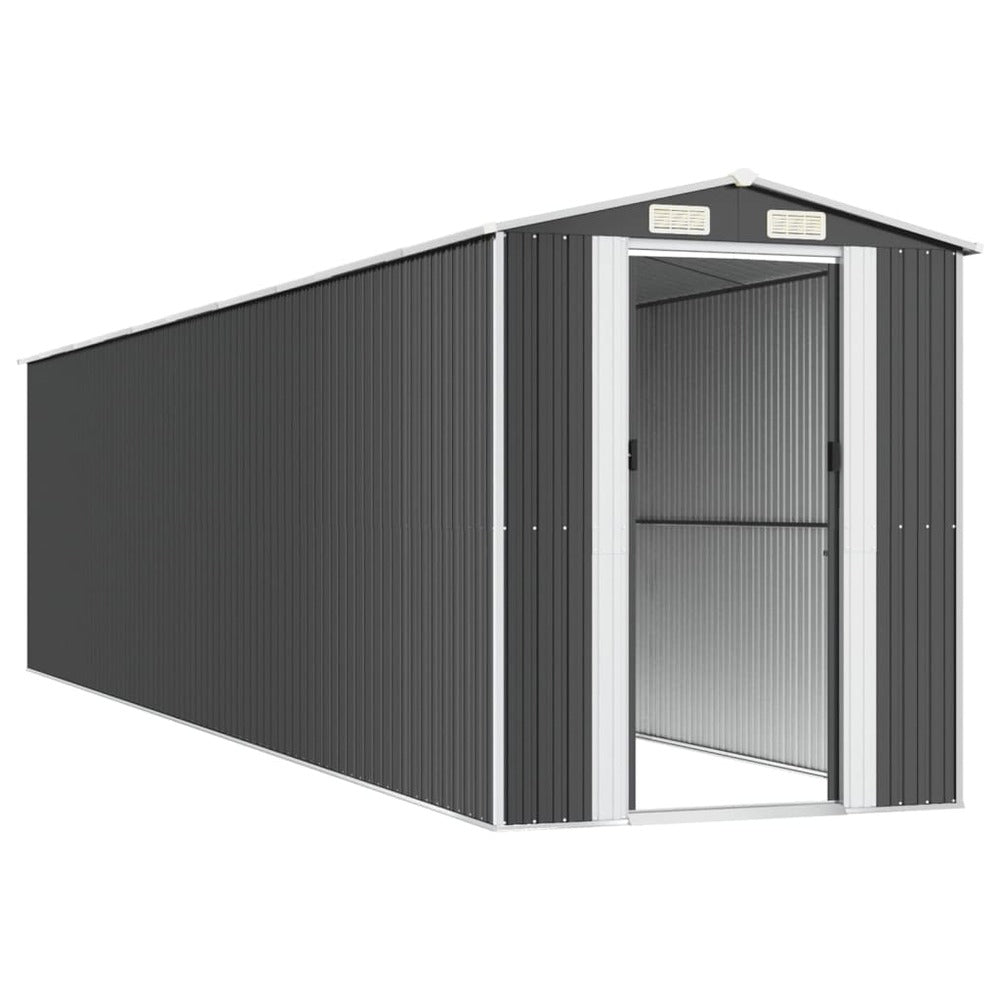 VIDAXL Abri De Jardin Anthracite 192x855x223 Cm Acier Galvanisé