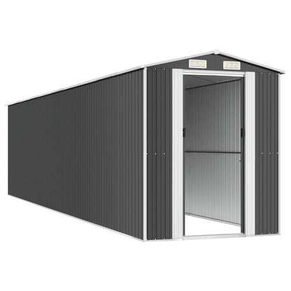 VIDAXL Abri De Jardin Anthracite 192x855x223 Cm Acier Galvanisé