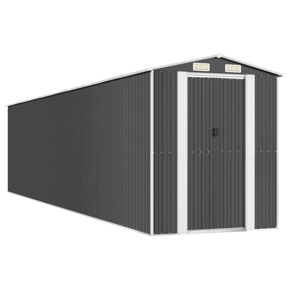 VIDAXL Abri De Jardin Anthracite 192x855x223 Cm Acier Galvanisé