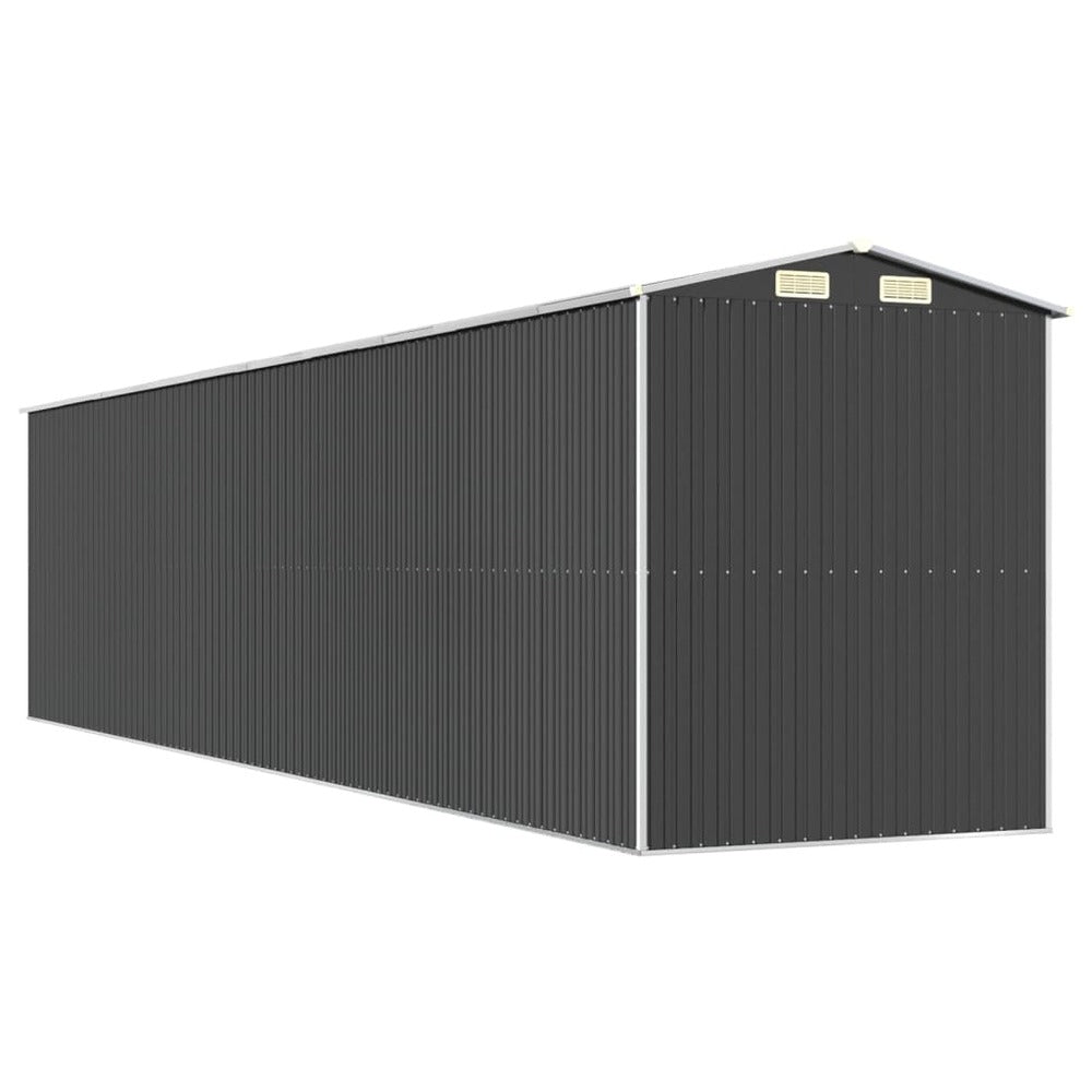 VIDAXL Abri De Jardin Anthracite 192x855x223 Cm Acier Galvanisé