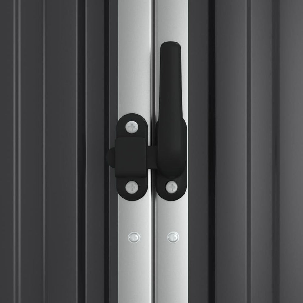 VIDAXL Abri à Outils De Jardin Anthracite 225x89x161cm Acier Galvanisé