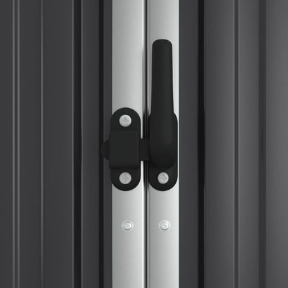 VIDAXL Abri à Outils De Jardin Anthracite 225x89x161cm Acier Galvanisé