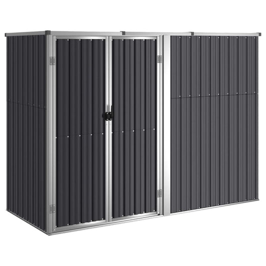 VIDAXL Abri à Outils De Jardin Anthracite 225x89x161cm Acier Galvanisé