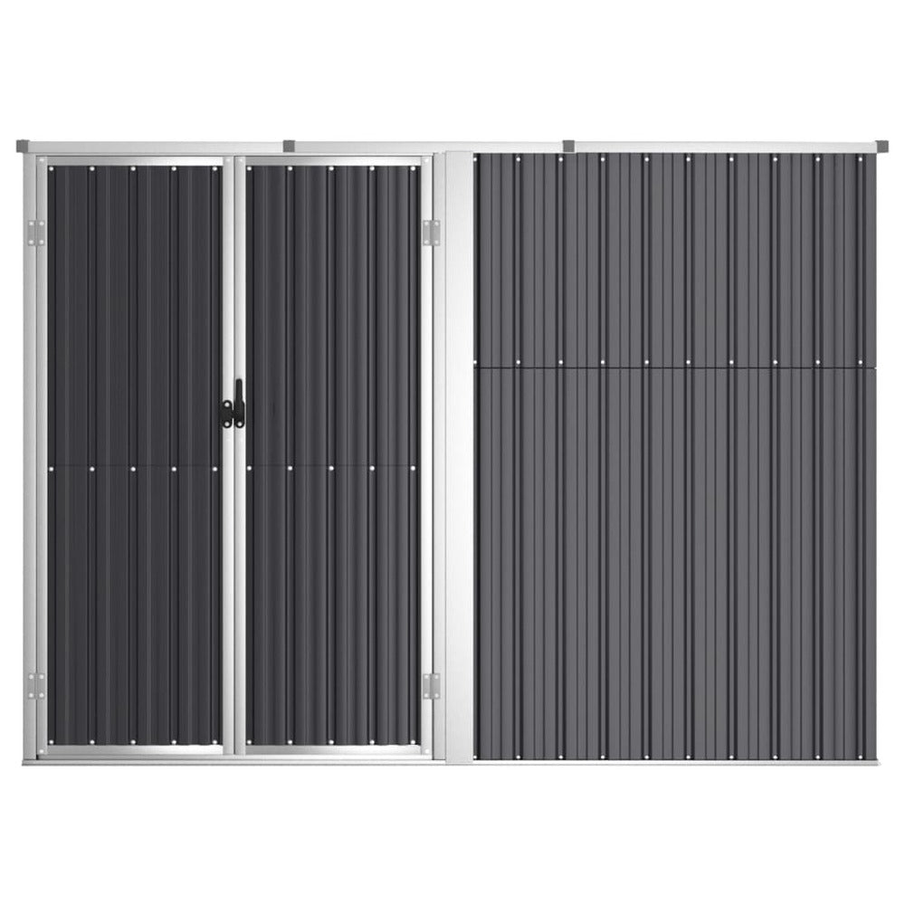 VIDAXL Abri à Outils De Jardin Anthracite 225x89x161cm Acier Galvanisé