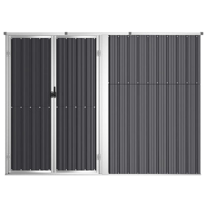 VIDAXL Abri à Outils De Jardin Anthracite 225x89x161cm Acier Galvanisé