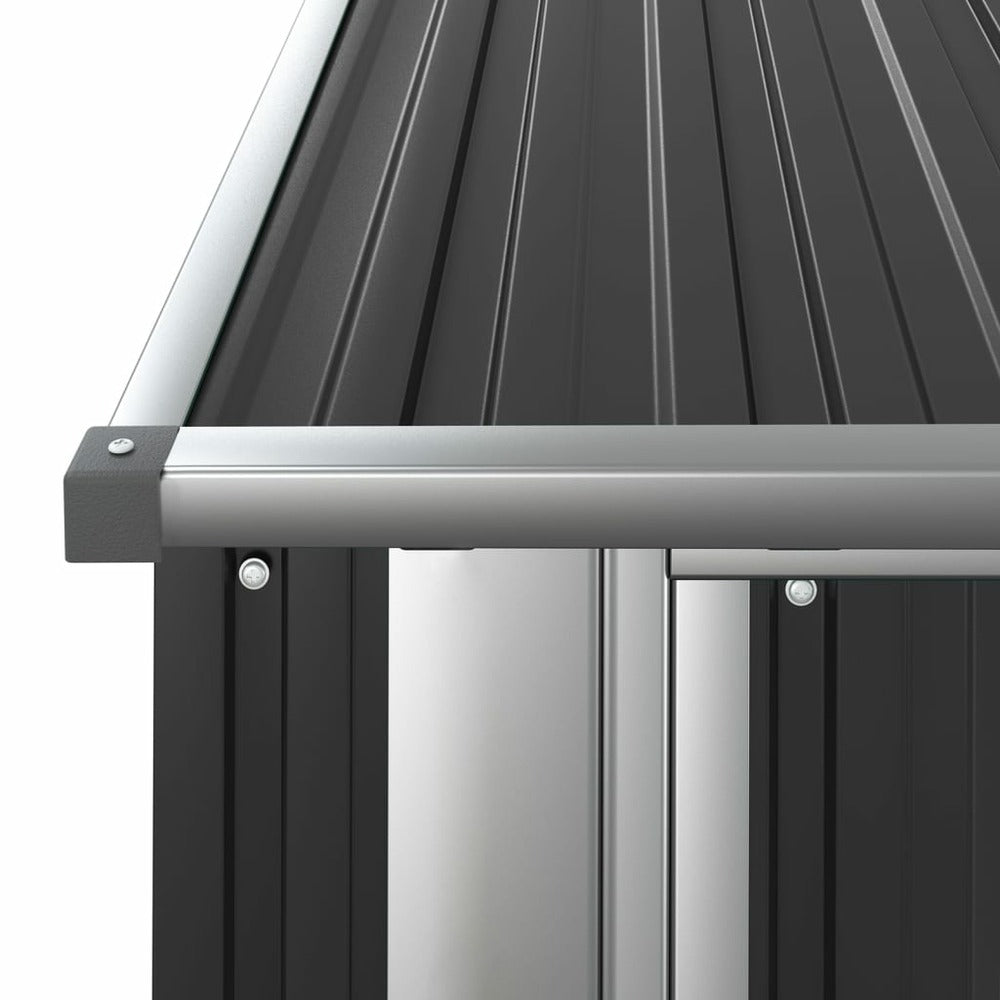 VIDAXL Abri De Jardin Anthracite 180,5x97x209,5 Cm Acier Galvanisé