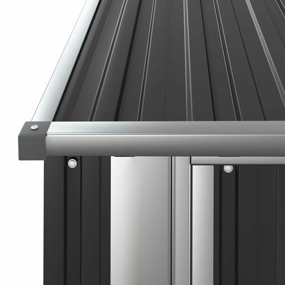 VIDAXL Abri De Jardin Anthracite 180,5x97x209,5 Cm Acier Galvanisé