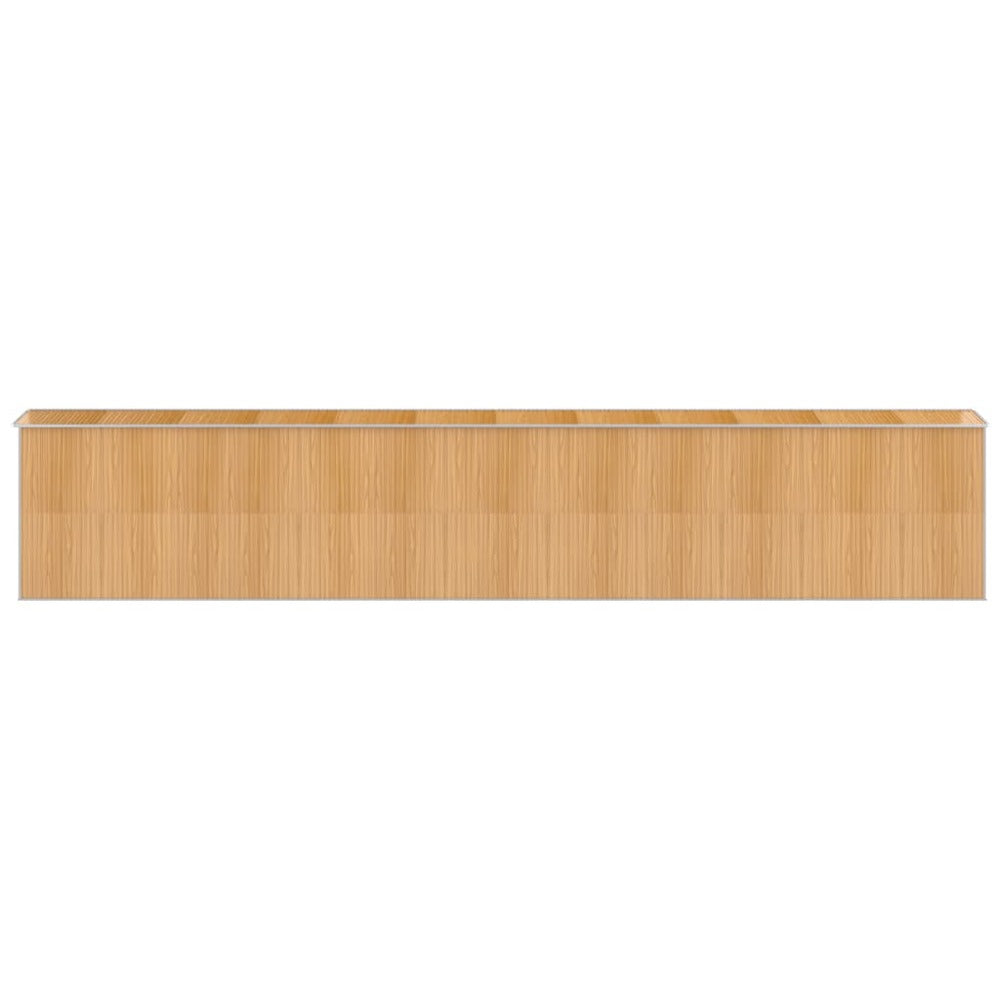 VIDAXL Abri De Jardin Marron Clair 192x1021x223 Cm Acier Galvanisé