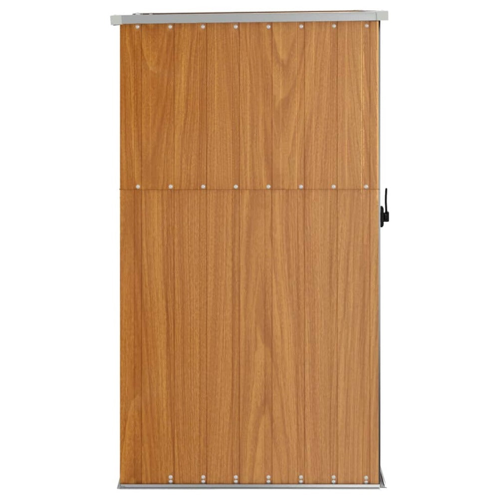 VIDAXL Abri à Outils De Jardin Marron 88x89x161 Cm Acier Galvanisé