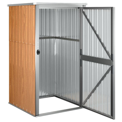 VIDAXL Abri à Outils De Jardin Marron 88x89x161 Cm Acier Galvanisé