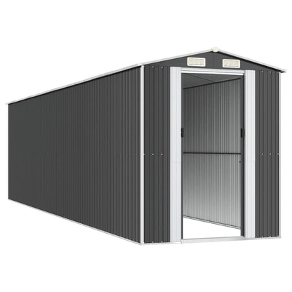 VIDAXL Abri De Jardin Anthracite 192x772x223 Cm Acier Galvanisé