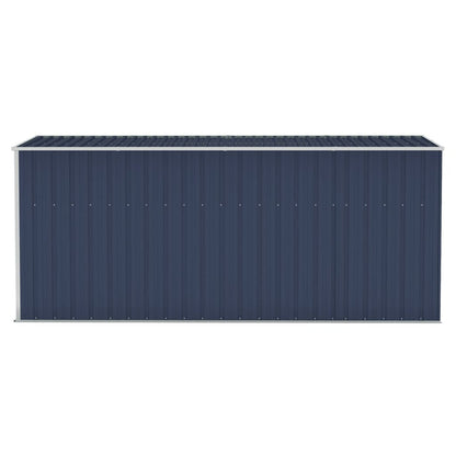VIDAXL Abri De Jardin Mural Anthracite 118x382x178 Cm Acier