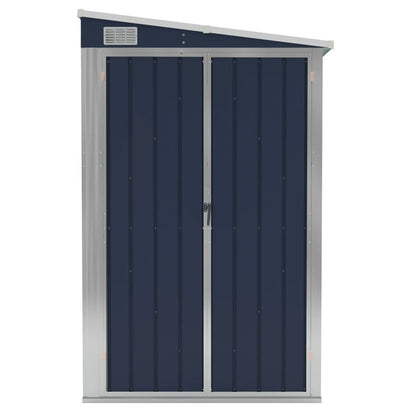VIDAXL Abri De Jardin Mural Anthracite 118x382x178 Cm Acier