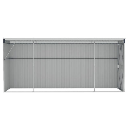 VIDAXL Abri De Jardin Mural Anthracite 118x382x178 Cm Acier