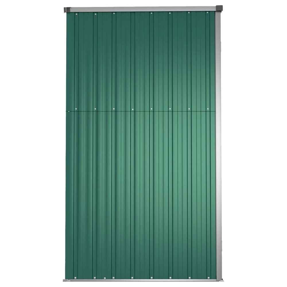 VIDAXL Abri à Outils De Jardin Vert 161x89x161 Cm Acier Galvanisé