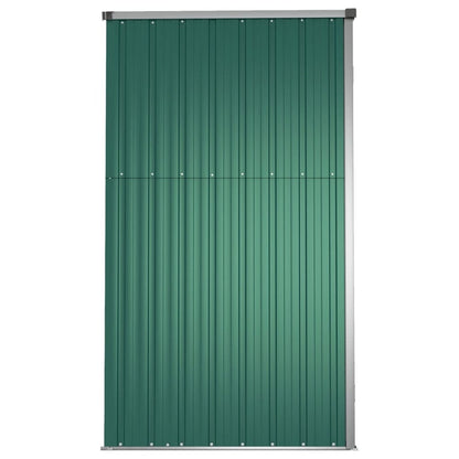 VIDAXL Abri à Outils De Jardin Vert 161x89x161 Cm Acier Galvanisé