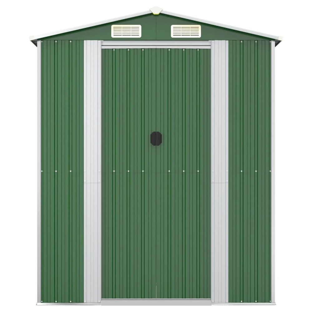 VIDAXL Abri De Jardin Vert 192x606x223 Cm Acier Galvanisé