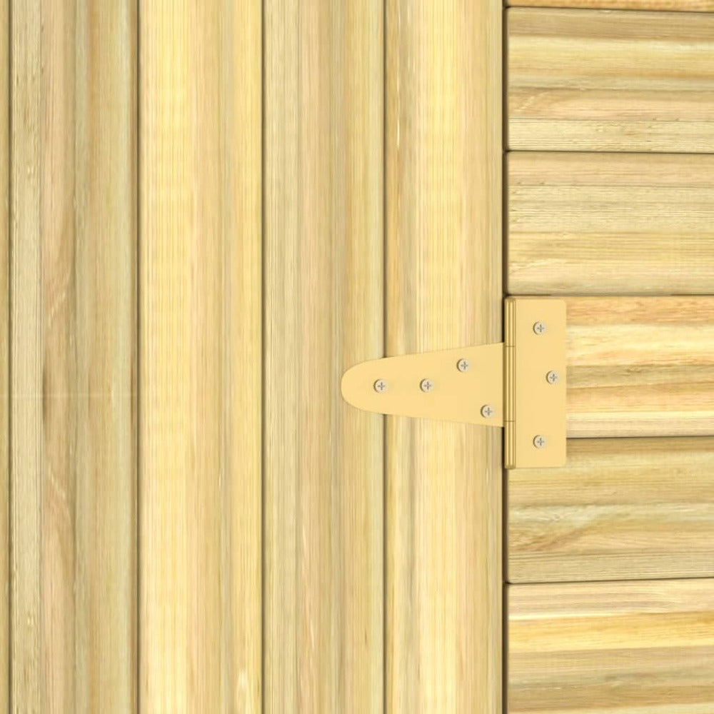 VIDAXL Abri De Stockage De Jardin 100x110x218 Cm Bois De Pin Imprégné
