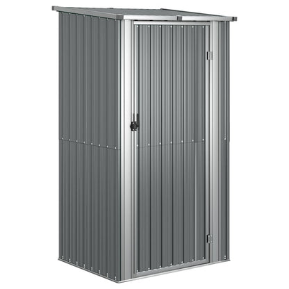 VIDAXL Abri De Jardin Gris 118,5x97x209,5 Cm Acier Galvanisé