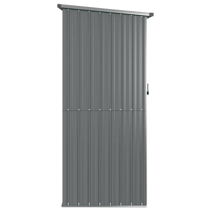 VIDAXL Abri De Jardin Gris 118,5x97x209,5 Cm Acier Galvanisé