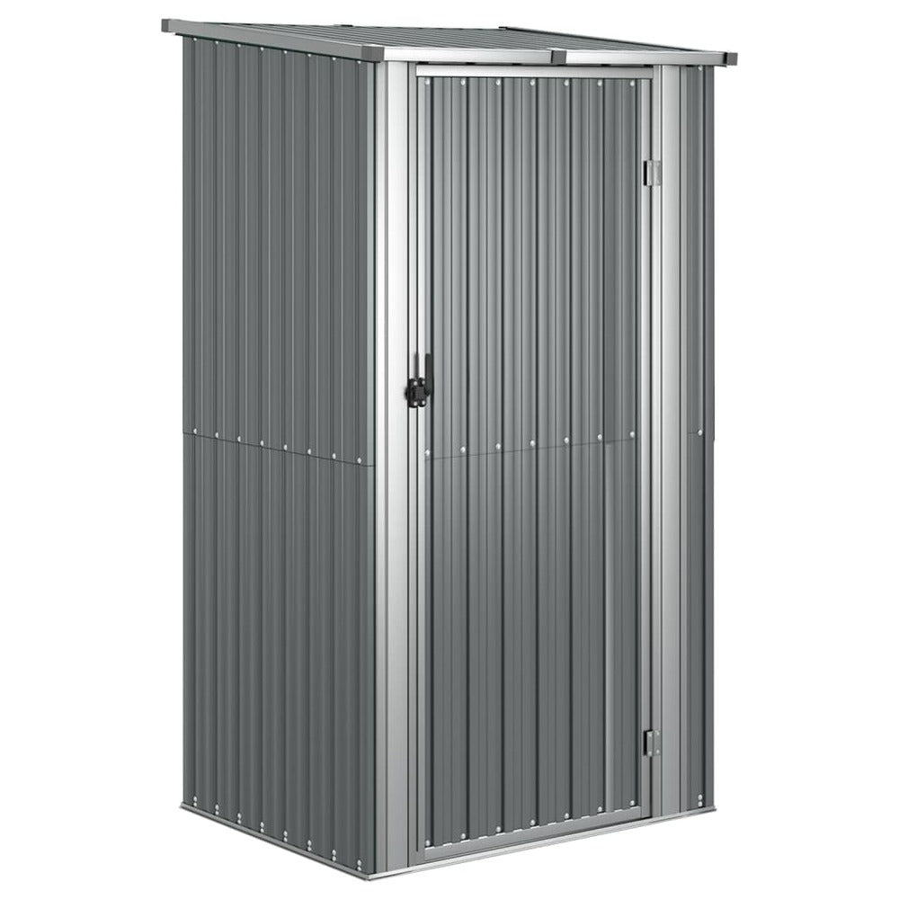 VIDAXL Abri De Jardin Gris 118,5x97x209,5 Cm Acier Galvanisé