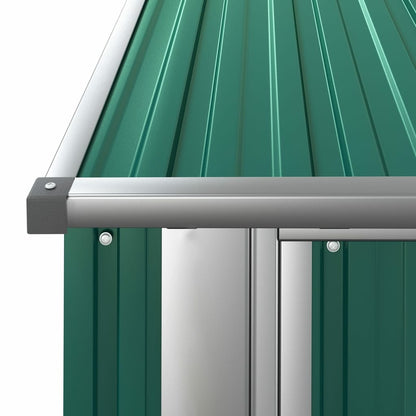 VIDAXL Abri De Jardin Vert 180,5x97x209,5 Cm Acier Galvanisé