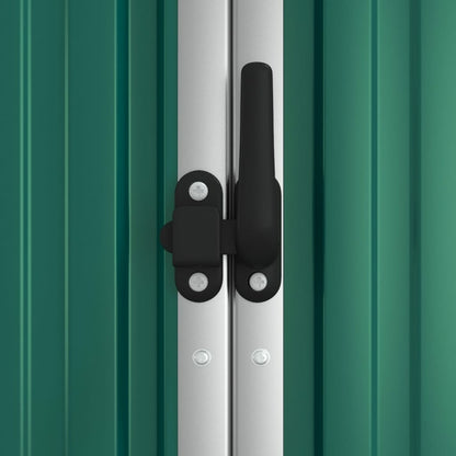 VIDAXL Abri à Outils De Jardin Vert 225x89x161 Cm Acier Galvanisé