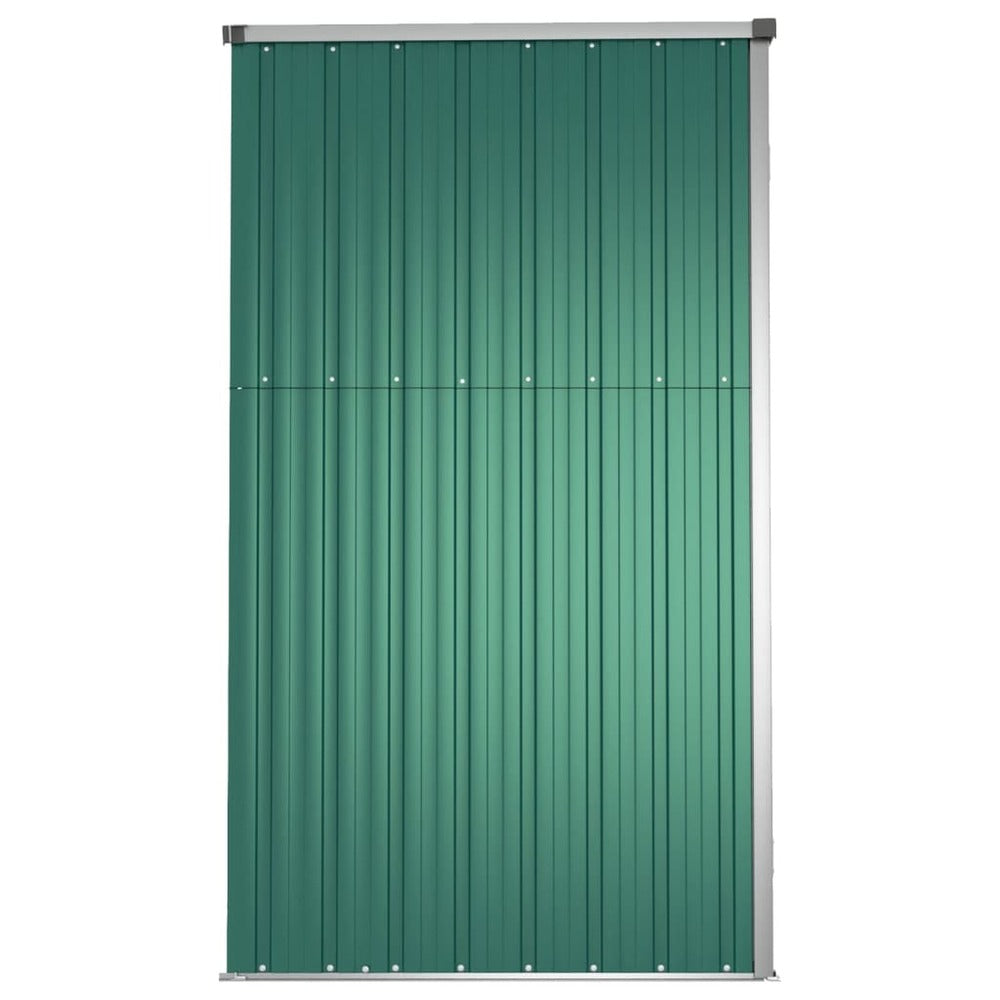 VIDAXL Abri à Outils De Jardin Vert 225x89x161 Cm Acier Galvanisé