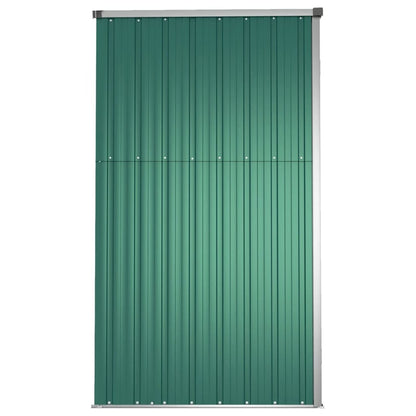 VIDAXL Abri à Outils De Jardin Vert 225x89x161 Cm Acier Galvanisé