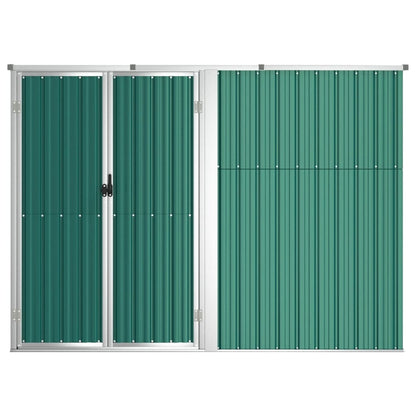 VIDAXL Abri à Outils De Jardin Vert 225x89x161 Cm Acier Galvanisé