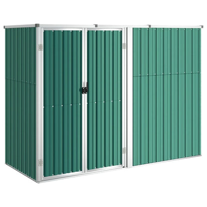 VIDAXL Abri à Outils De Jardin Vert 225x89x161 Cm Acier Galvanisé