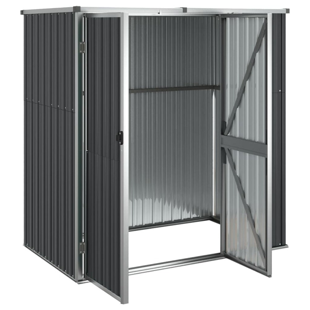 VIDAXL Abri à Outils De Jardin Anthracite 161x89x161cm Acier Galvanisé