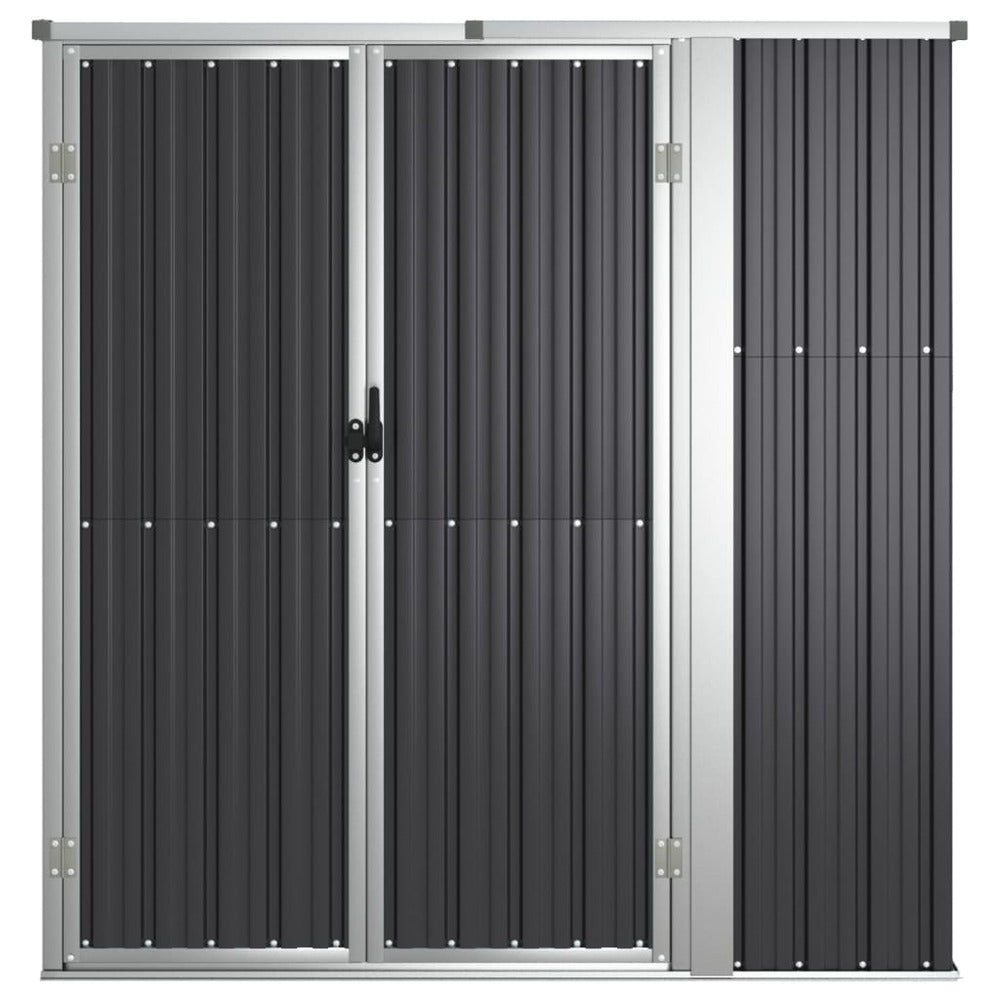 VIDAXL Abri à Outils De Jardin Anthracite 161x89x161cm Acier Galvanisé