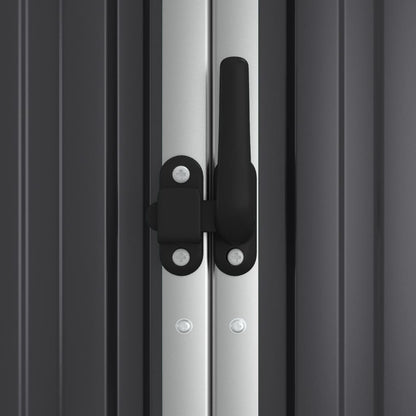 VIDAXL Abri à Outils De Jardin Anthracite 161x89x161cm Acier Galvanisé
