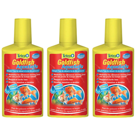 TETRA Traitement De L'eau Goldfish Aquasafe (lot De 3)