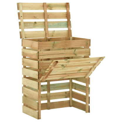 VIDAXL Composteur De Jardin à Lattes 3 Pcs 80x50x100 Cm Pin Imprégné