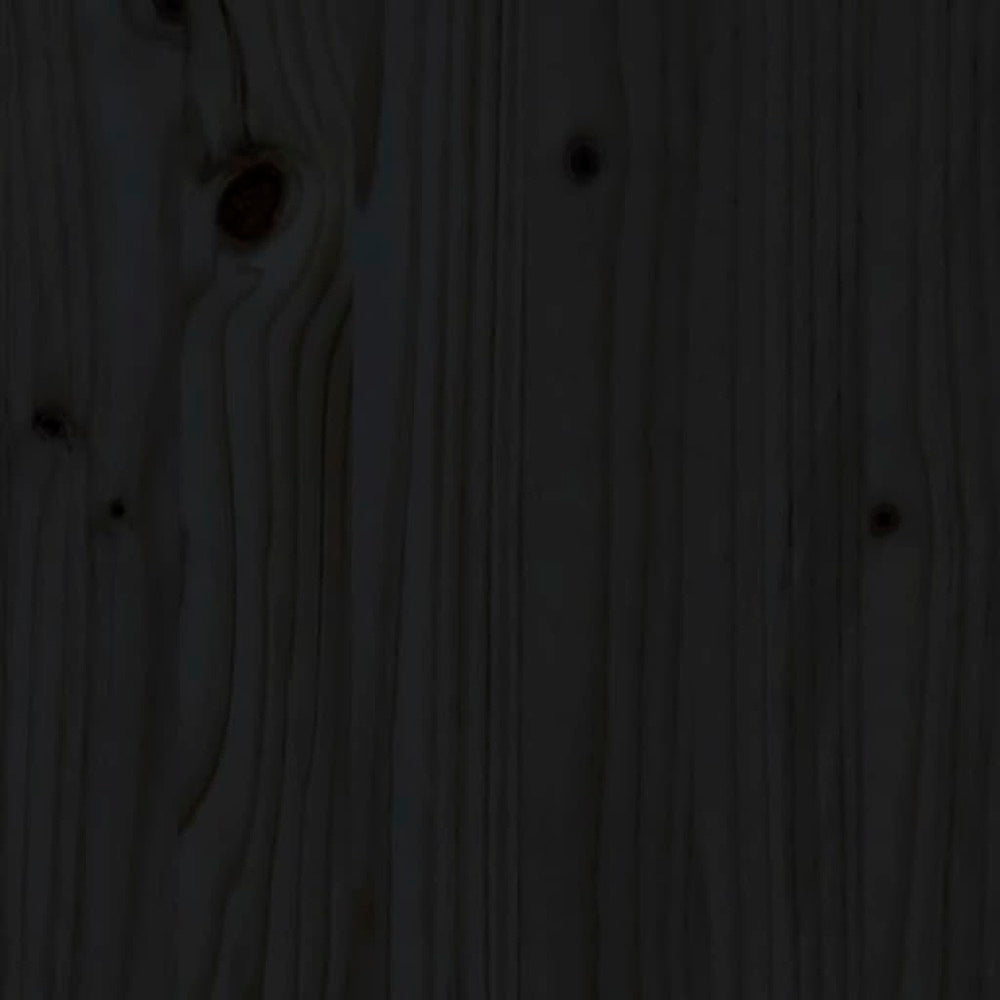 VIDAXL Composteur Noir 80x80x78 Cm Bois Massif De Pin