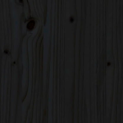 VIDAXL Composteur Noir 100x100x102 Cm Bois Massif De Pin