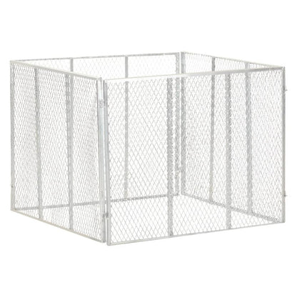VIDAXL Composteur De Jardin 100x100x77 Cm Fer Galvanisé