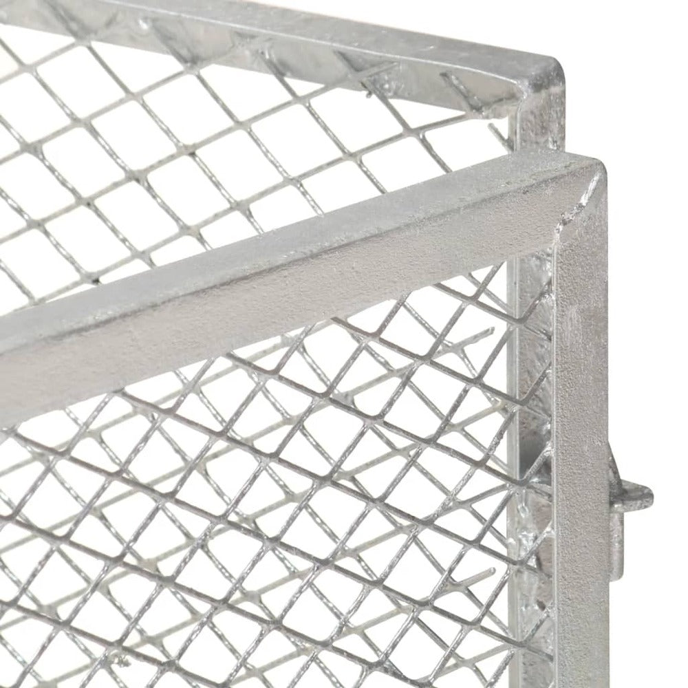VIDAXL Composteur De Jardin 100x100x77 Cm Fer Galvanisé